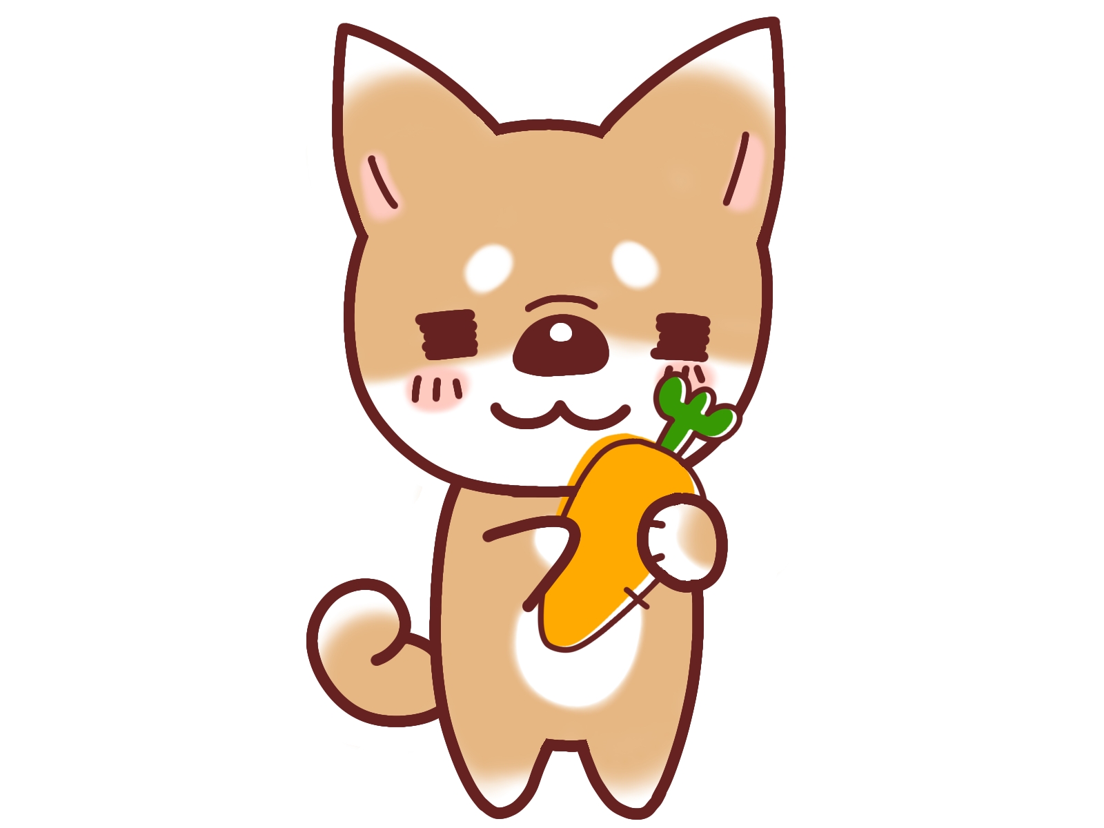 犬とニンジン