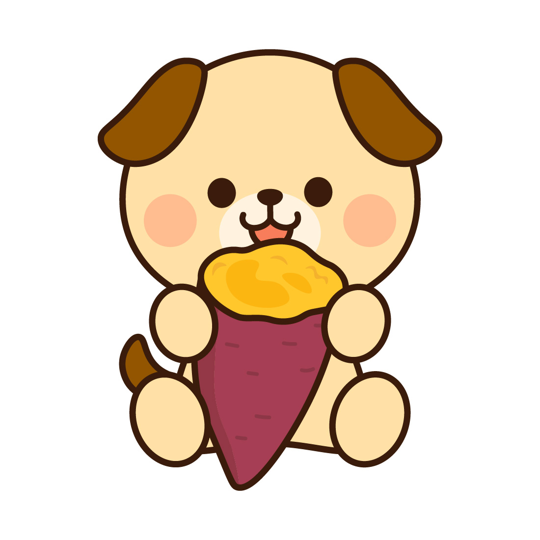 犬とさつまいも